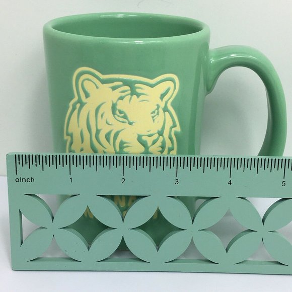Louisiana State University LSU Coffee Mugs Mike The Tiger Green Cup Cat College - Picture 9 of 12